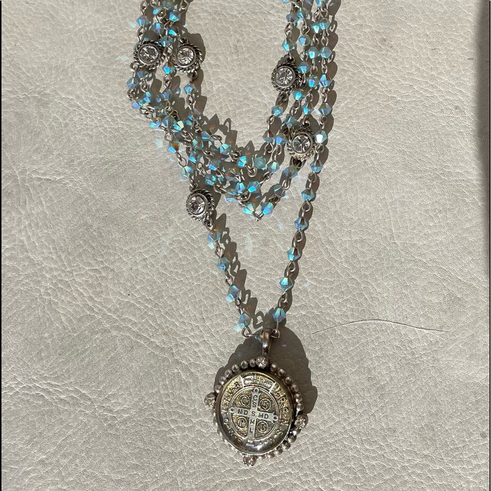 VSA San Benito necklace rare blue iridescent